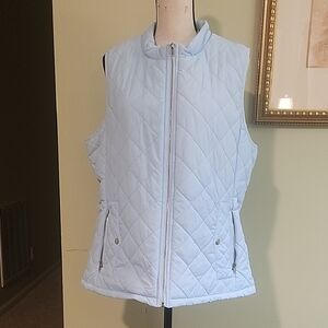 Light Blue Quilted Vest